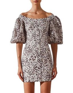 Shona Joy Dahlia Linen Mini Dress Print Size 8 for rent on The Volte - image 1