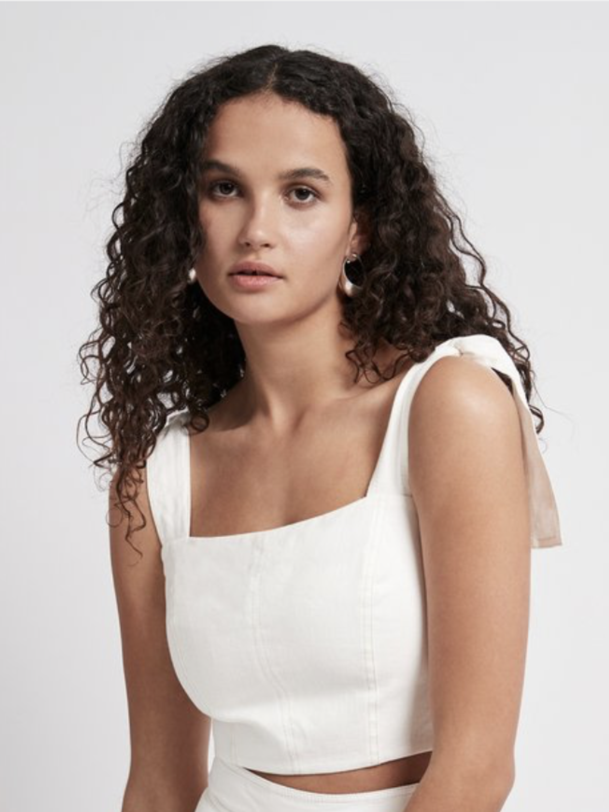 AJE Quietude Bandeau Top in White Size 6 - Image 1
