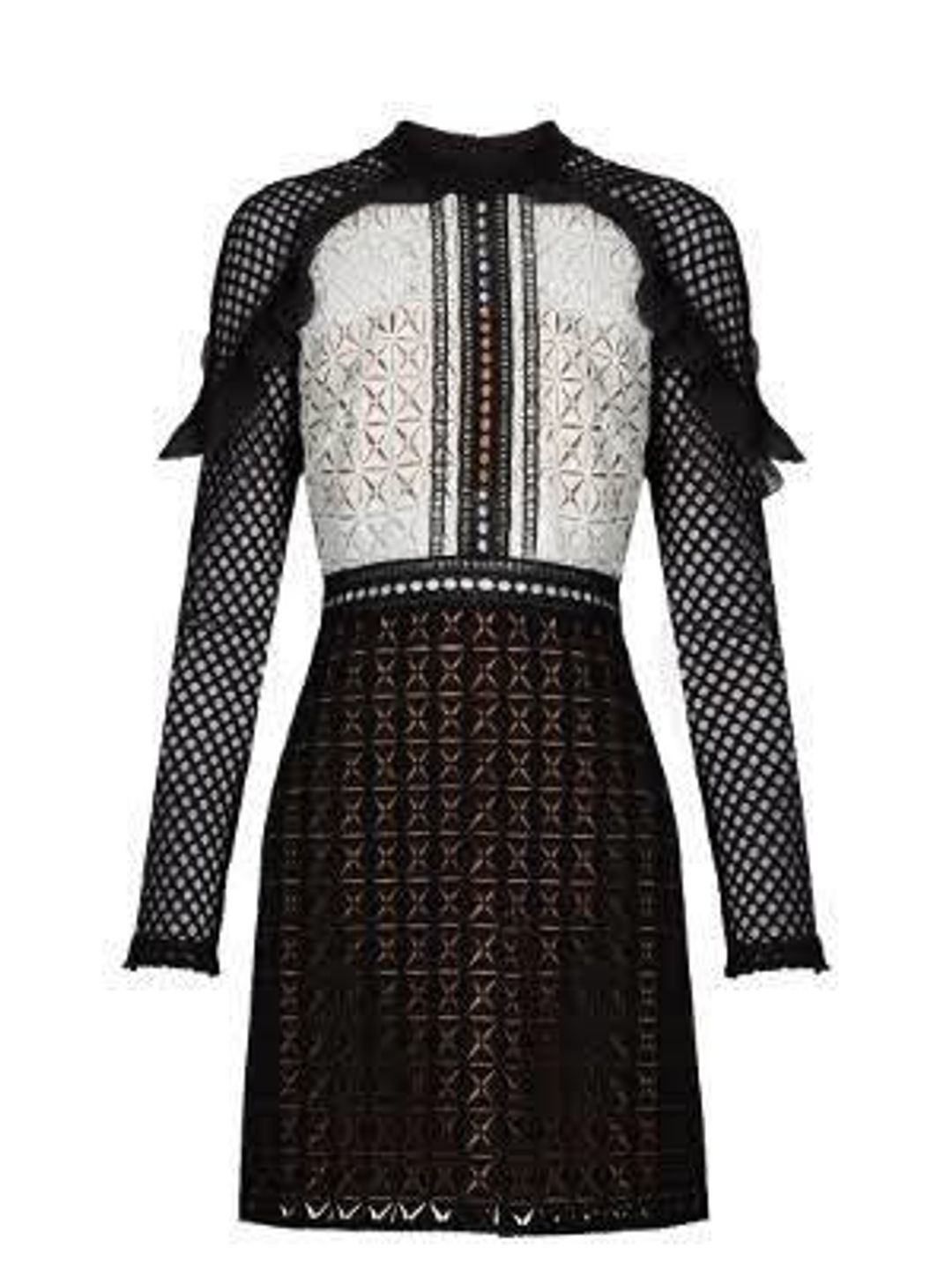 Self Portait Geometric Mini Dress for rent on The Volte - main image