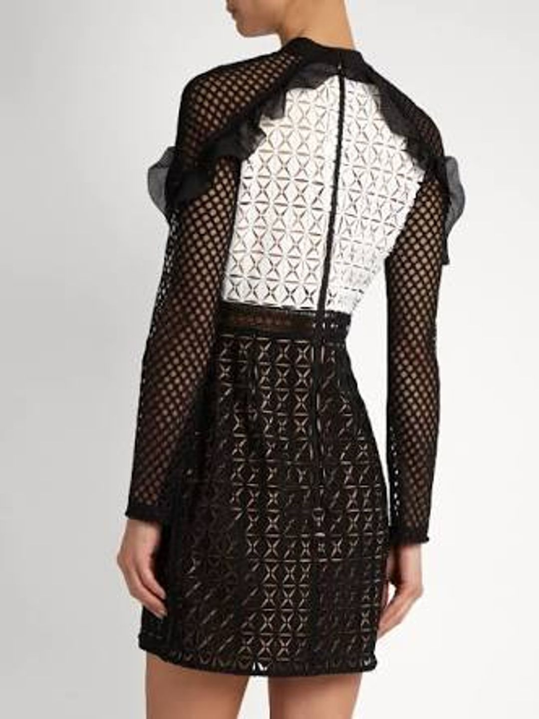 Self Portait Geometric Mini Dress for rent on The Volte - main image