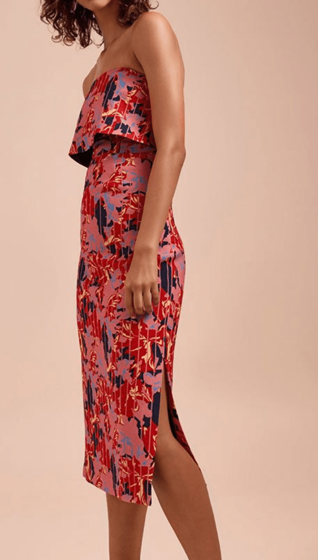 C/MEO Collective Entice Midi Dress Floral Size 6 for rent on The Volte - main image