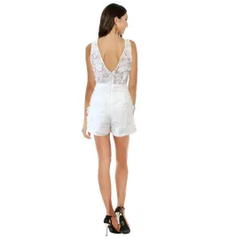 Kookai Fleur Playsuit White Size AU 12 for rent on The Volte - image 2