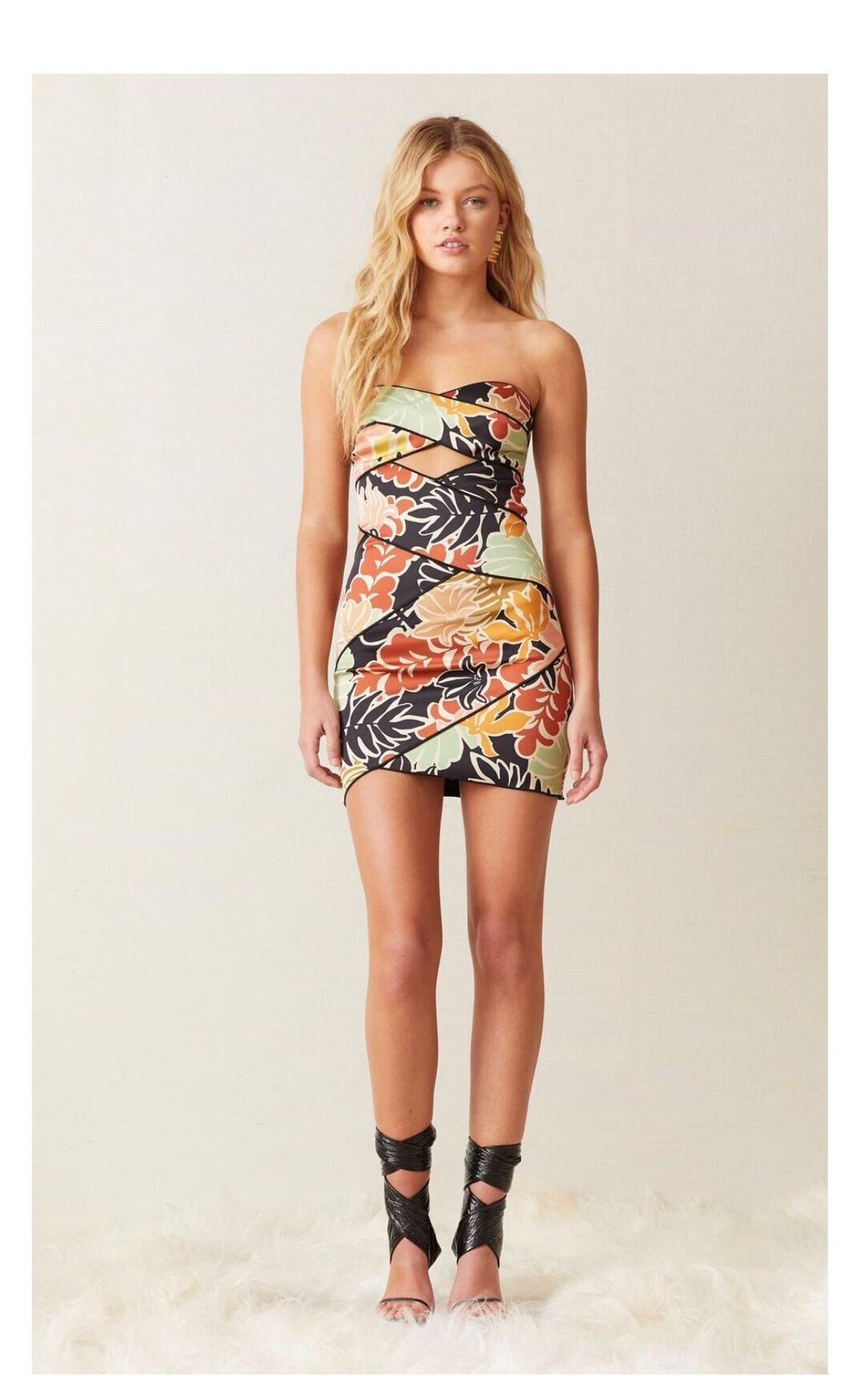 Bec and Bridge Babelini Mini Dress Print Size 10 for rent on The Volte - main image