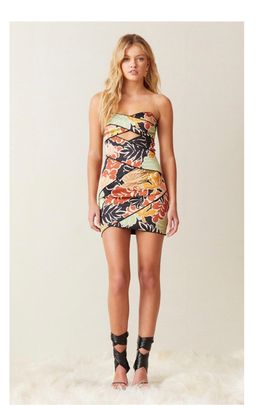 Bec and Bridge Babelini Mini Dress Print Size 10 for rent on The Volte - image 1