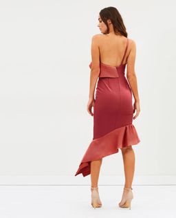 Talulah Expression One Shoulder Midi Dress Pink Size 6 for rent on The Volte - image 3