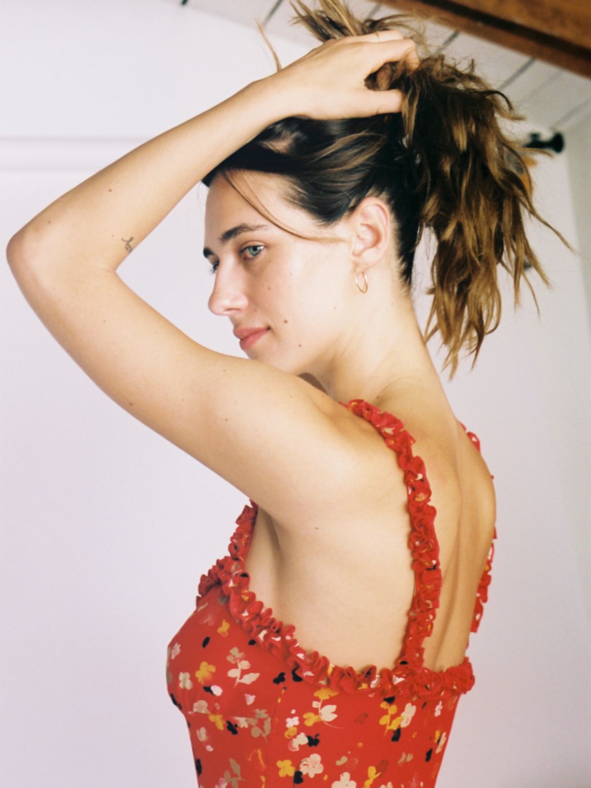 Realisation Par Julia Mini Dress Rouge Fleur Size 4 - Image 4