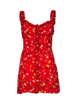 Realisation Par Julia Mini Dress Rouge Fleur Size 4 for rent on The Volte - image 6