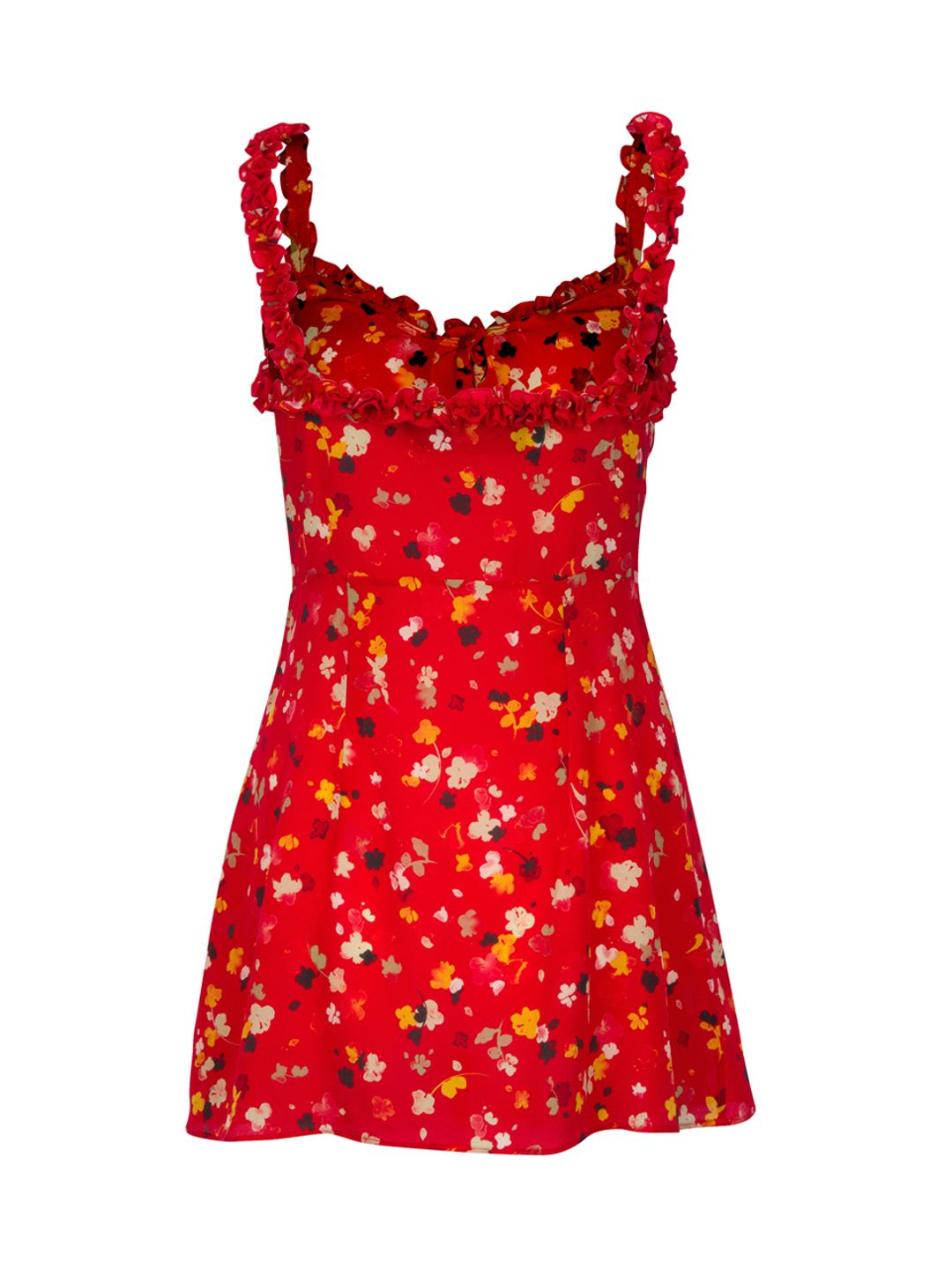 Realisation Par Julia Mini Dress Rouge Fleur Size 4 for rent on The Volte - main image