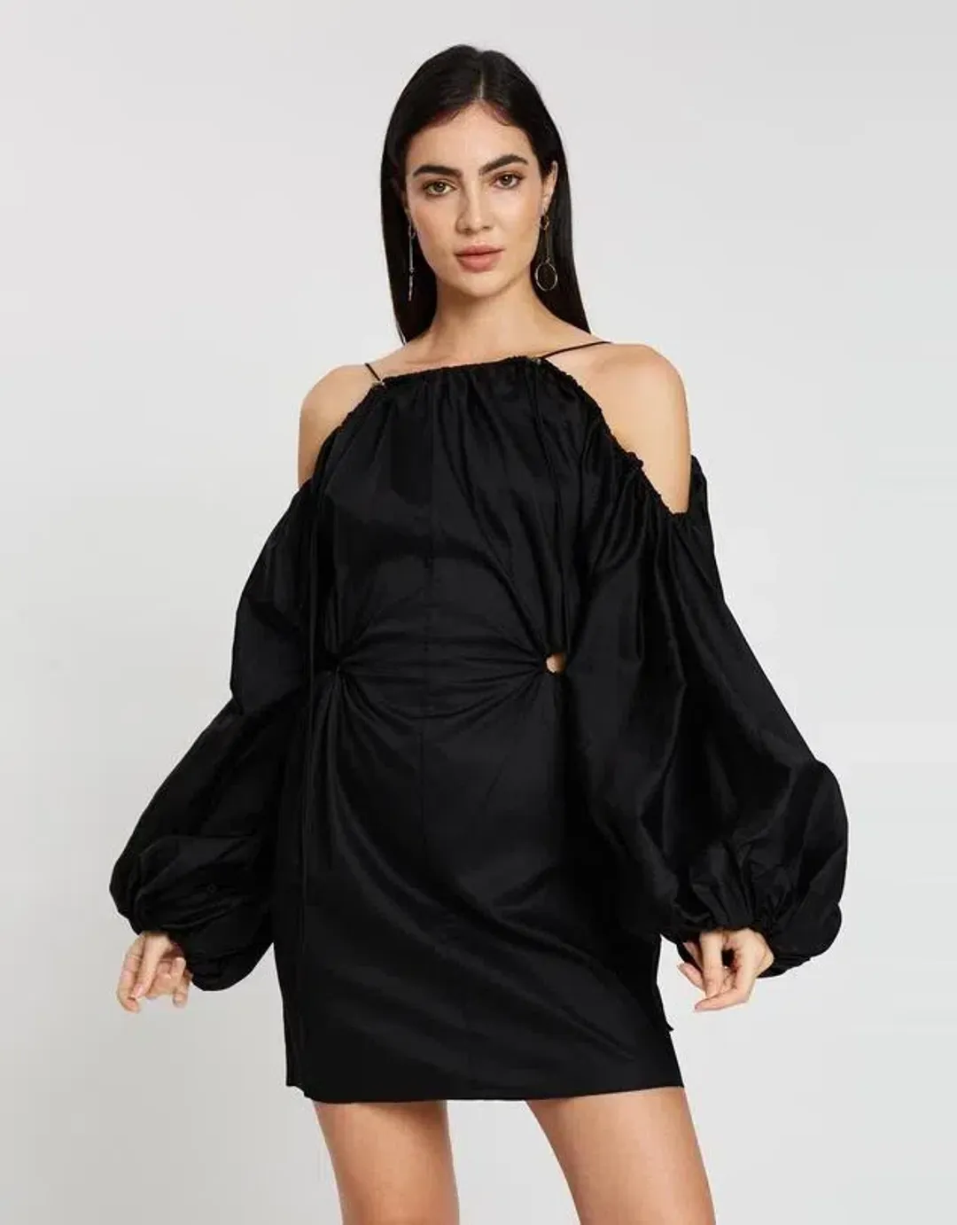 Camilla and Marc Parker Mini Dress Black Size 8 for rent on The Volte - main image