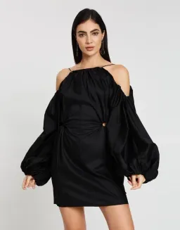 Camilla and Marc Parker Mini Dress Black Size 8 for rent on The Volte - image 1