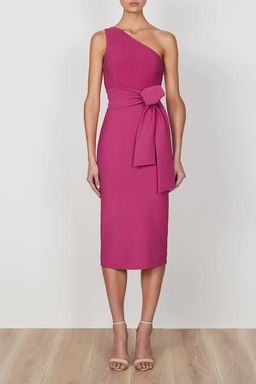Shona Joy Lucy One Shoulder Midi Dress for rent on The Volte - image 1