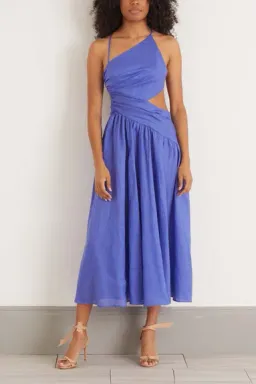 Zimmermann Tropicana Asymmetric Dress in Electric Blue Size 1 / Au 10 for rent on The Volte - image 3