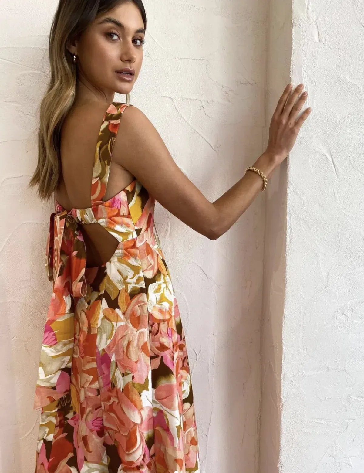 Acler Tate Dress (Pink Bouquet) - Image 5