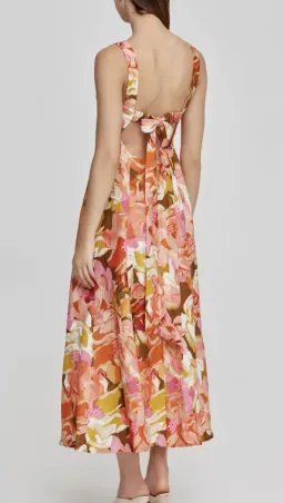 Acler Tate Dress (Pink Bouquet) for rent on The Volte - image 3