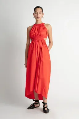 Camilla and Marc Pollina Midi Dress Red Size 10 for rent on The Volte - image 1