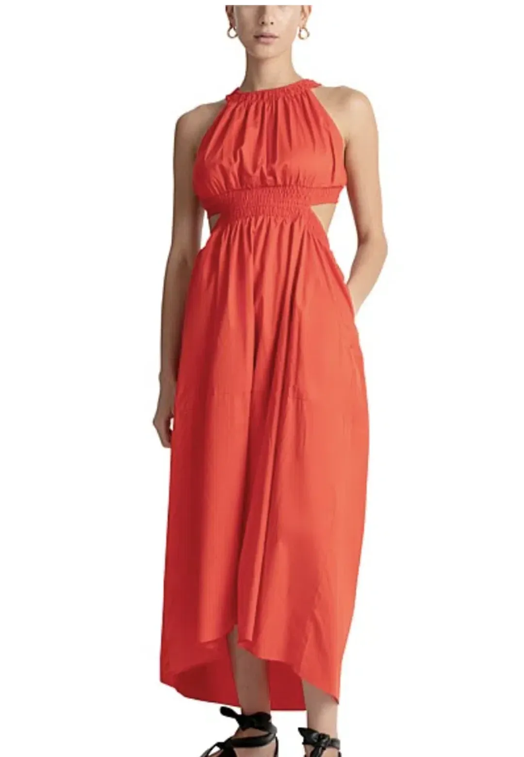 Camilla and Marc Pollina Midi Dress Red Size 10 for rent on The Volte - main image
