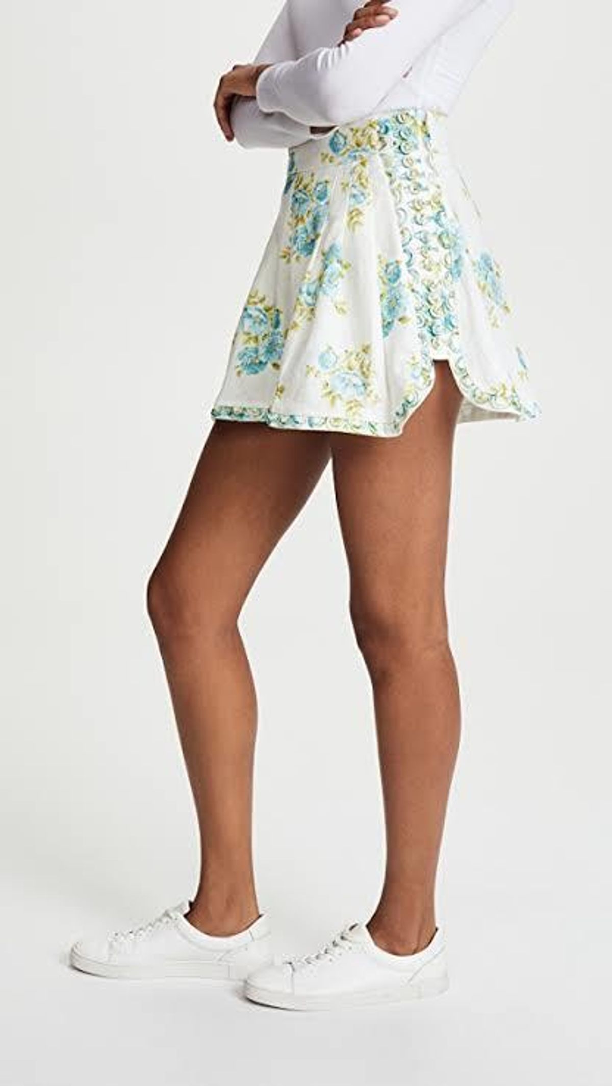 Zimmermann Whitewave Honeymooners Shorts Teal Poppy Floral Size 0 / AU 8 - Image 2