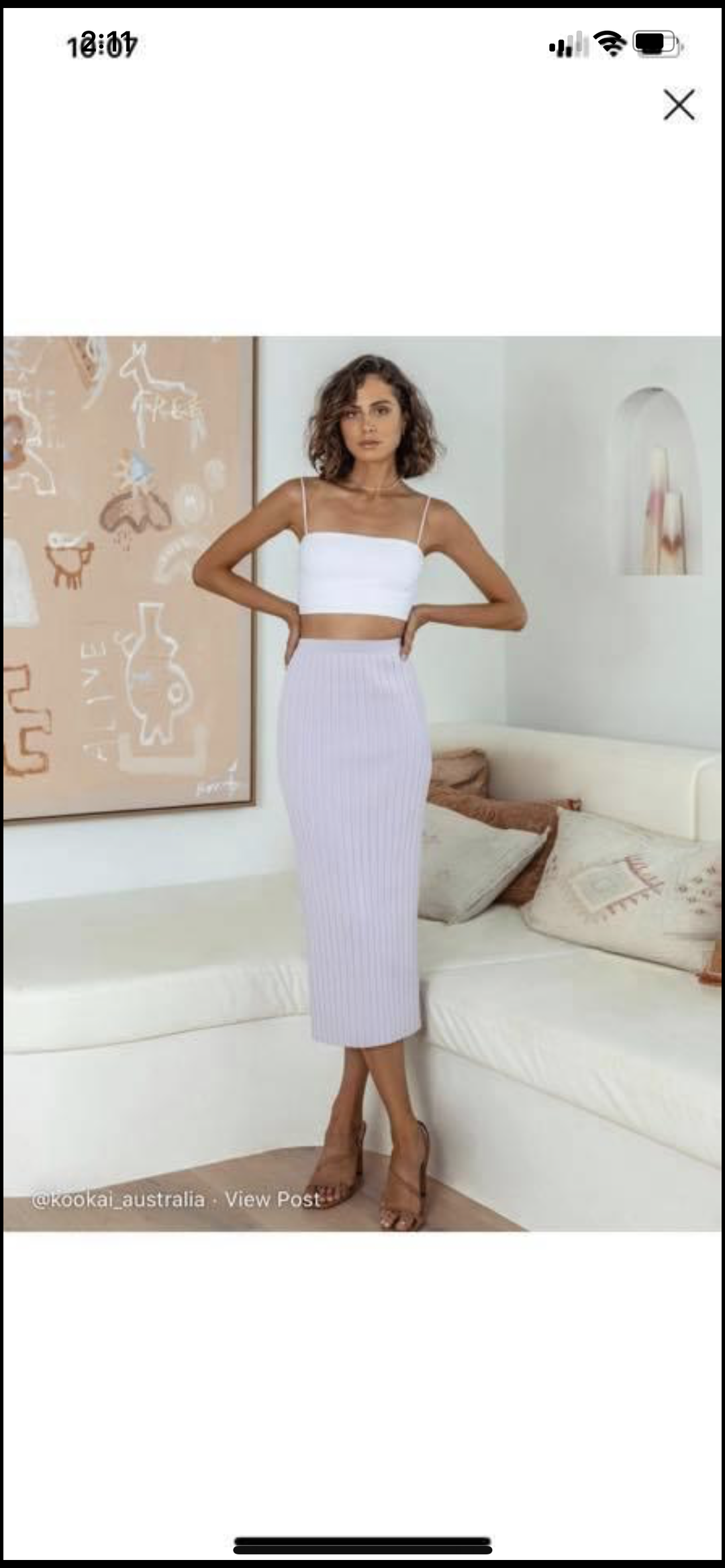 Kookai Stirling Set Lilac for rent on The Volte - main image