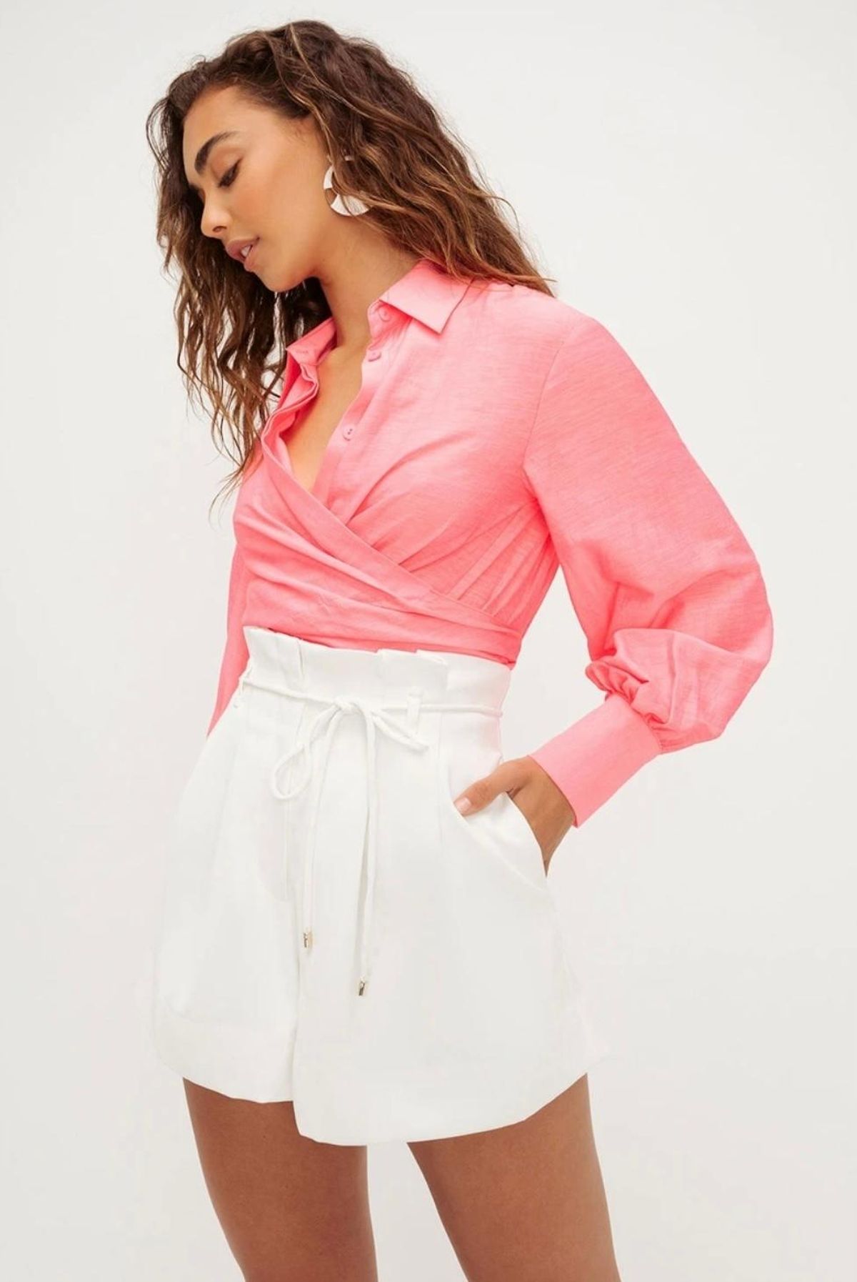 Bravo Neon Pink Shirt and Bay Vista Shorts - Image 1