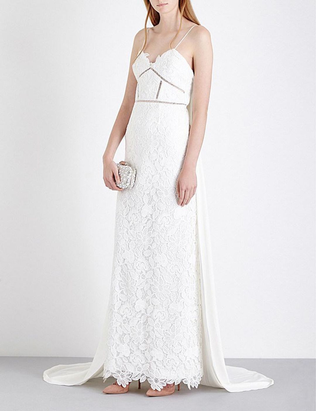 SELF PORTRAIT WHITE ANGELICA BRIDAL DRESS - SIZE 8 AU/4 US (RRP $1250) for rent on The Volte - main image