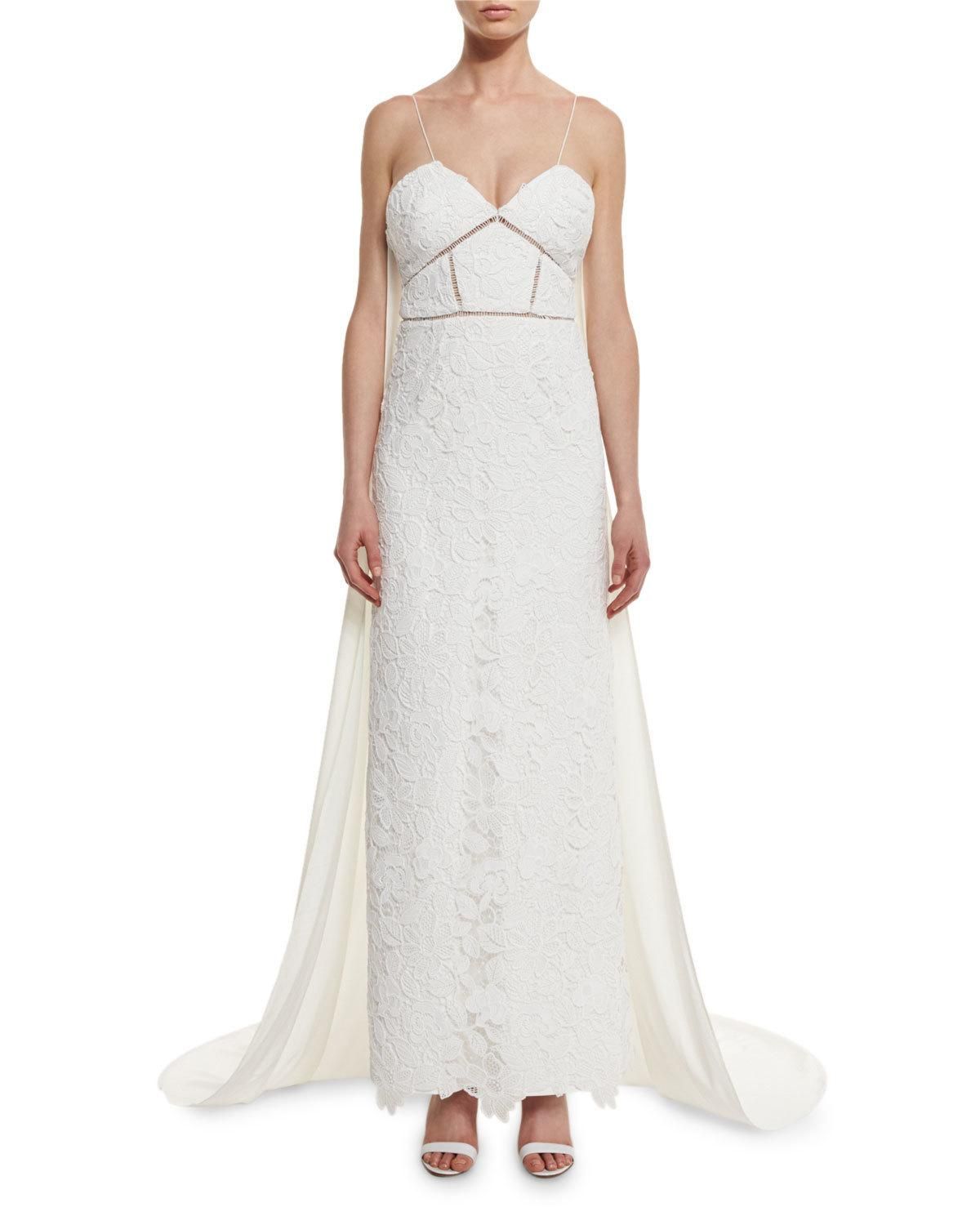 SELF PORTRAIT WHITE ANGELICA BRIDAL DRESS - SIZE 8 AU/4 US (RRP $1250) - Image 1