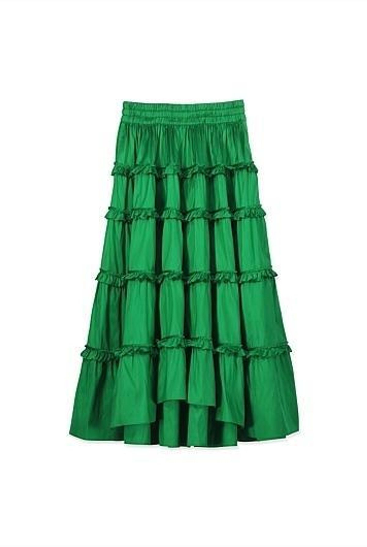 Country Road Green Silk Tiered Skirt Size 8 (Never worn) - Image 4