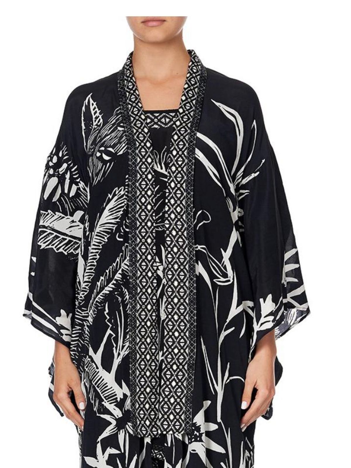Camilla kimono coat botanical bandits size small (10) - Image 1