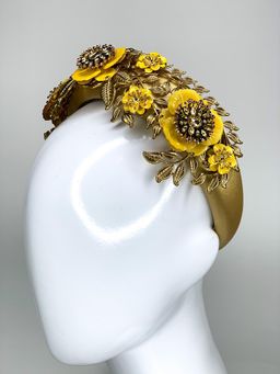 Halo & Rose Impromptu Princess headband yellow for rent on The Volte - image 4