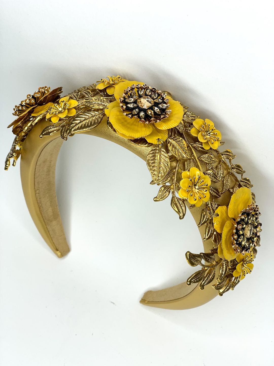 Halo & Rose Impromptu Princess headband yellow for rent on The Volte - main image