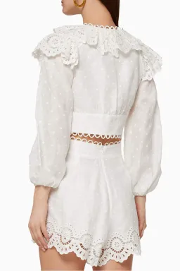 Zimmerman Bellitude Scallop Top White Size 8 for rent on The Volte - image 3