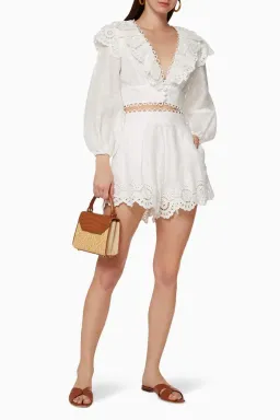 Zimmerman Bellitude Scallop Top White Size 8 for rent on The Volte - image 1