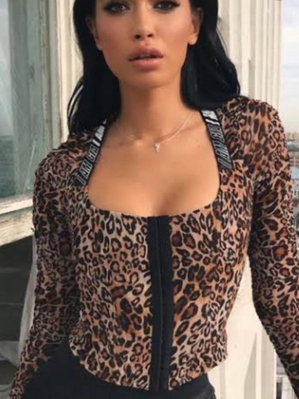 I Am Gia Chelsea Corset Top Print Size 8 - Image 6