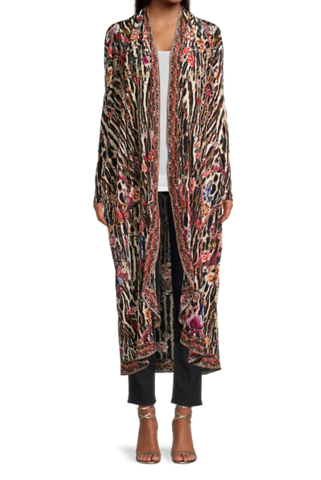 Camilla Long Casual Jacket Print Size 14 for rent on The Volte - main image