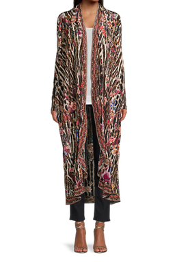Camilla Long Casual Jacket Print Size 14 for rent on The Volte - image 2
