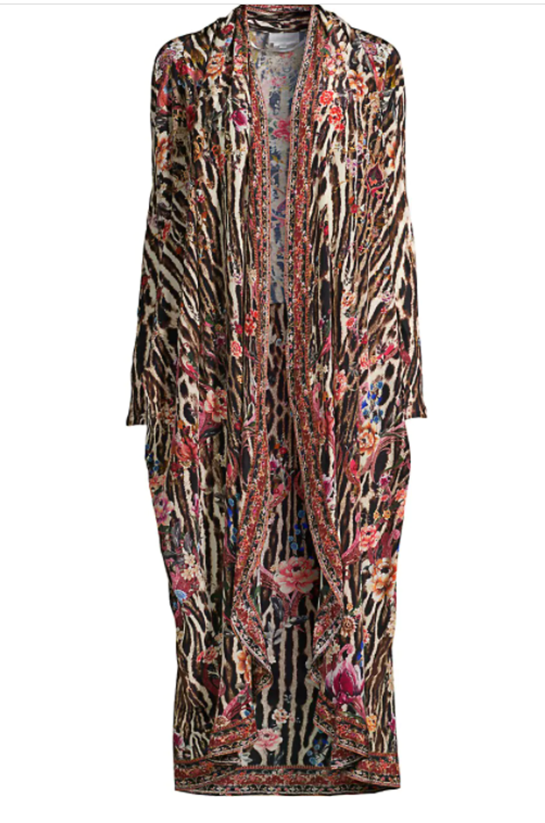 Camilla Long Casual Jacket Print Size 14 for rent on The Volte - main image