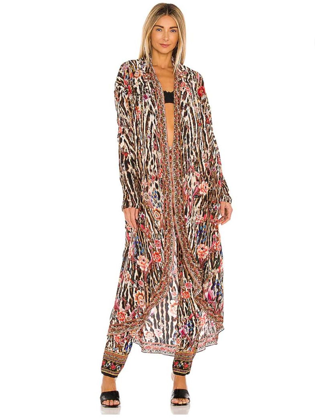 Camilla Long Casual Jacket Print Size 14 for rent on The Volte - main image