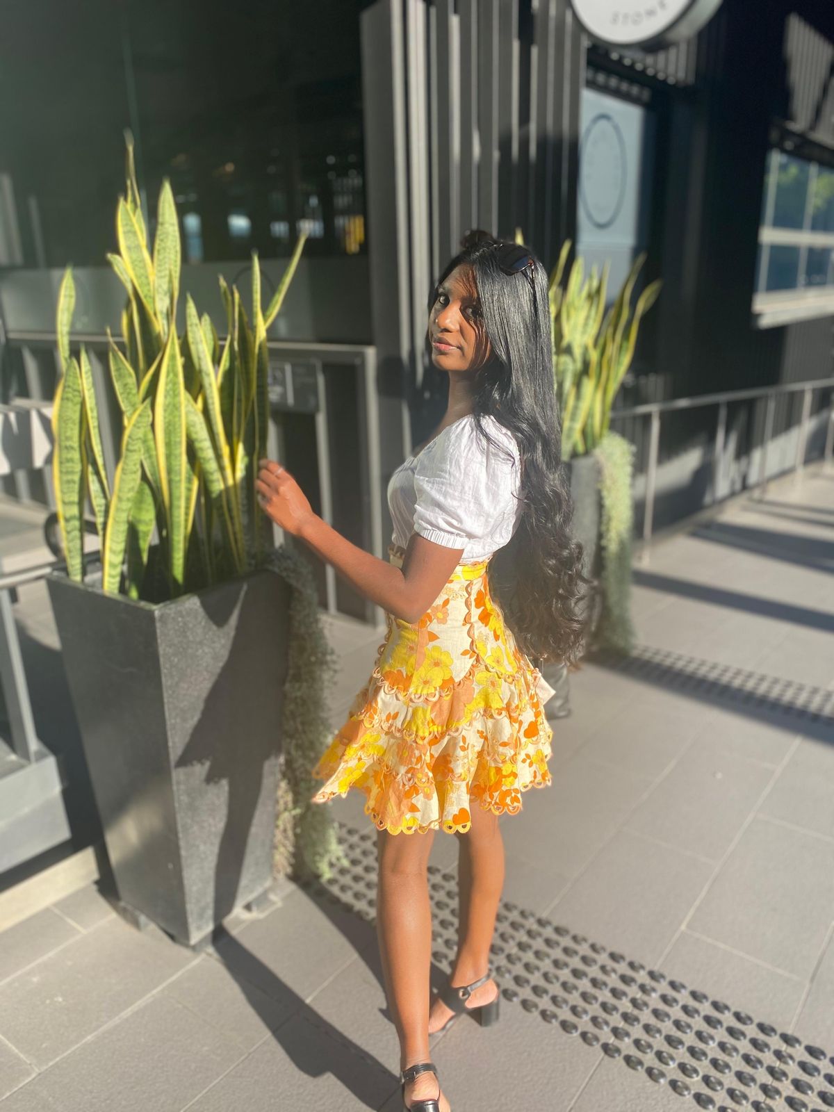 Zimmermann Primrose Flutter Skirt Print Size 6 - Image 2