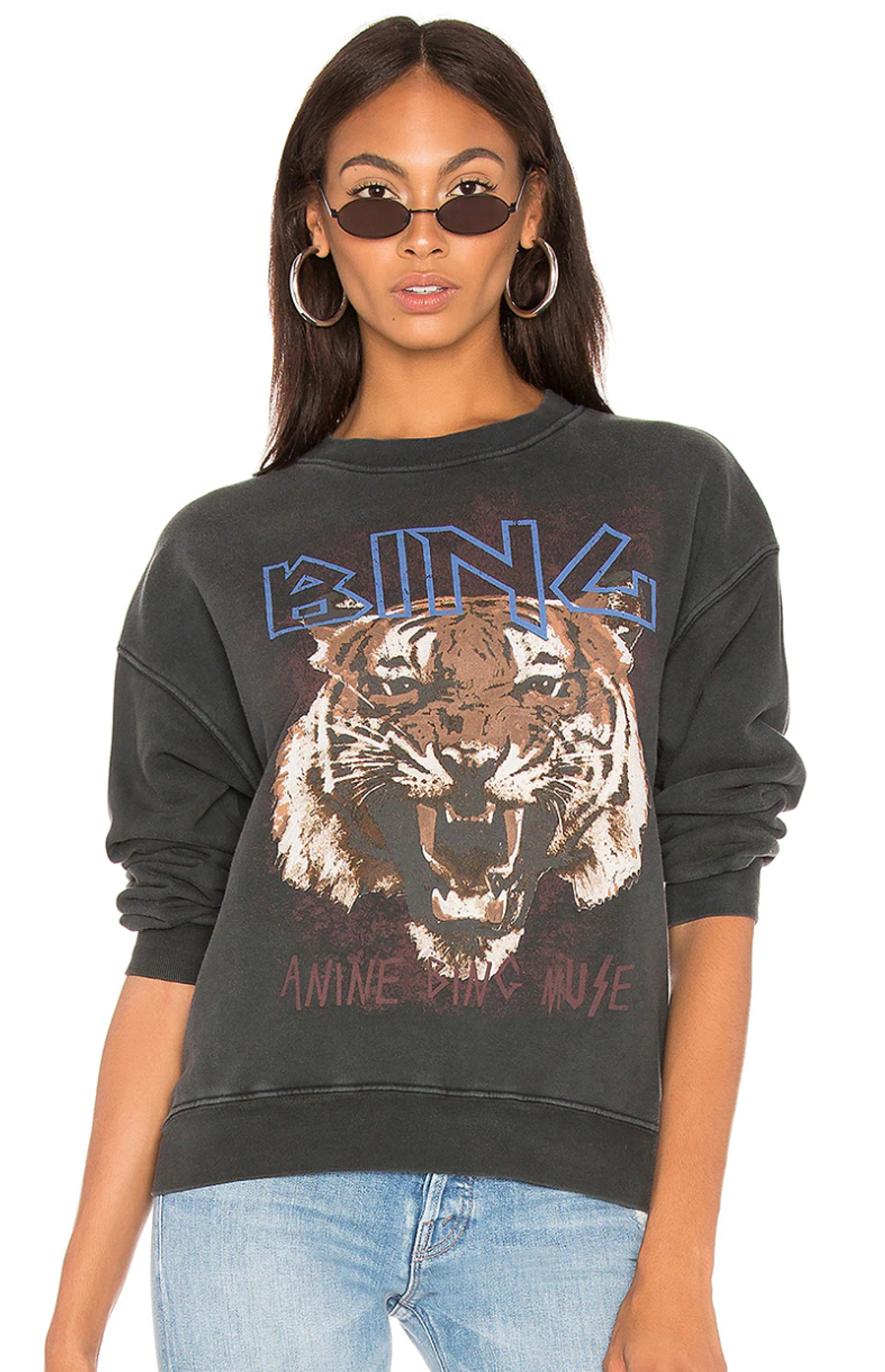 Anine Bing Tiger Sweatshirt Black Size S / AU 8 - Image 2