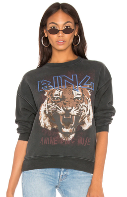 Anine Bing Tiger Sweatshirt Black Size S / AU 8 for rent on The Volte - image 2
