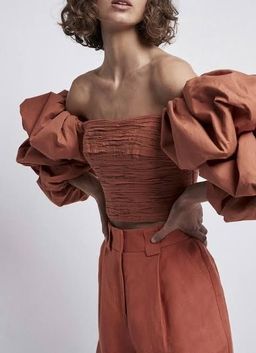 Aje Transcend Top Orange Size 10 for rent on The Volte - image 2