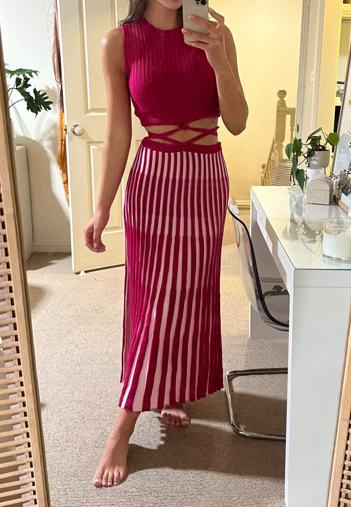 Andean Top and Skirt Set - Loretta Tie Skirt + Lara Tie Top - Image 1