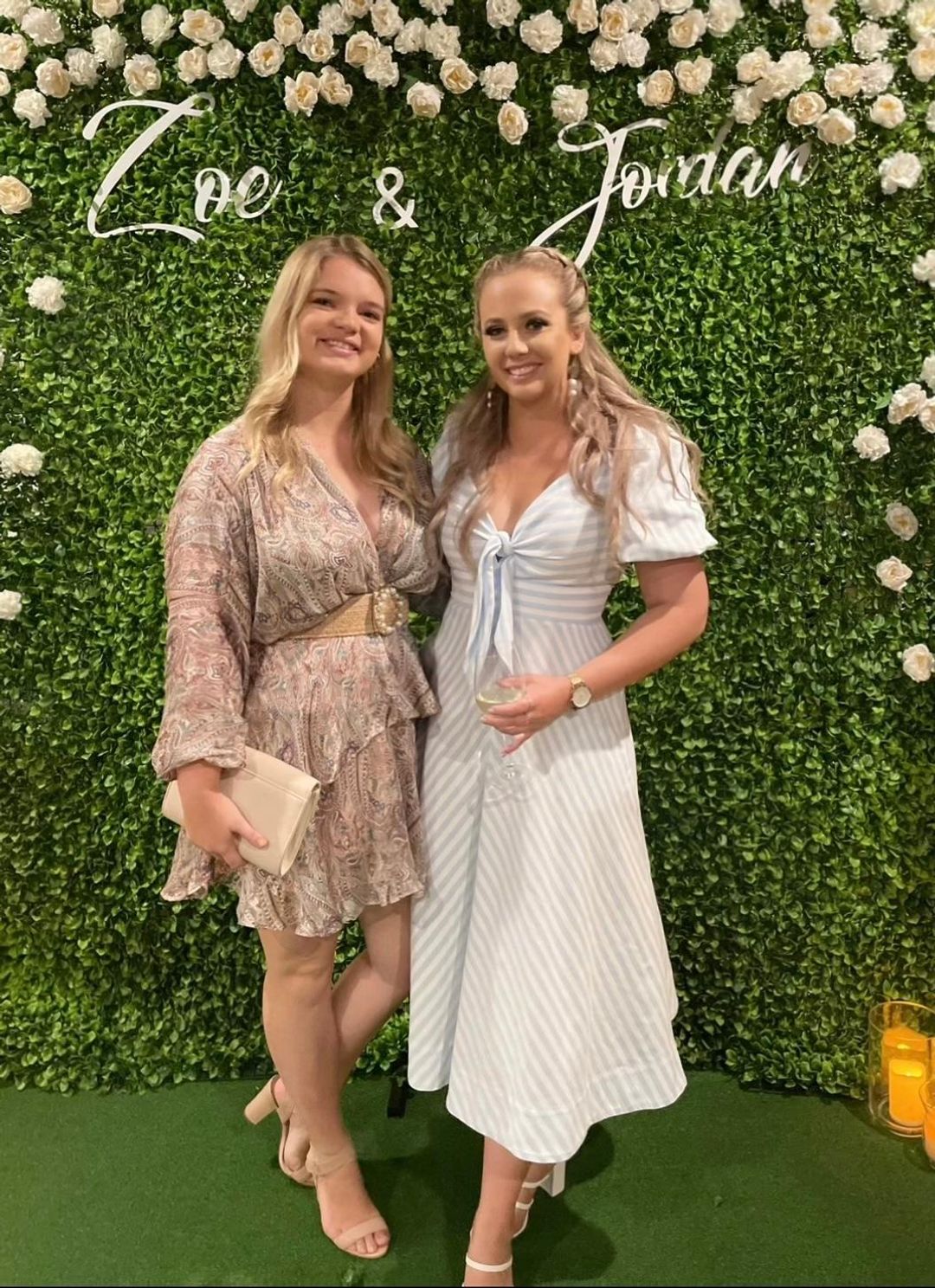 Blue/white Shieke dress for rent on The Volte - main image