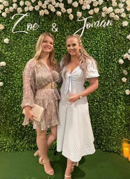 Blue/white Shieke dress for rent on The Volte - image 2