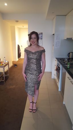 MISHA Monika Dress Brown Size 10/M for rent on The Volte - image 2