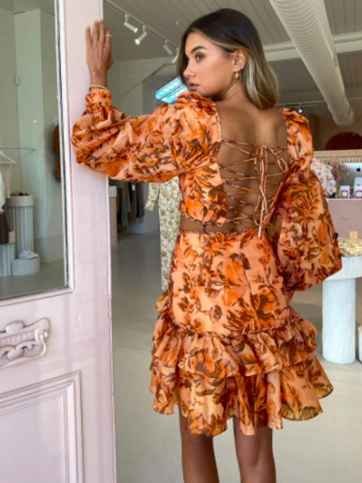 Acler Chance Top Print Size 8 - Image 3