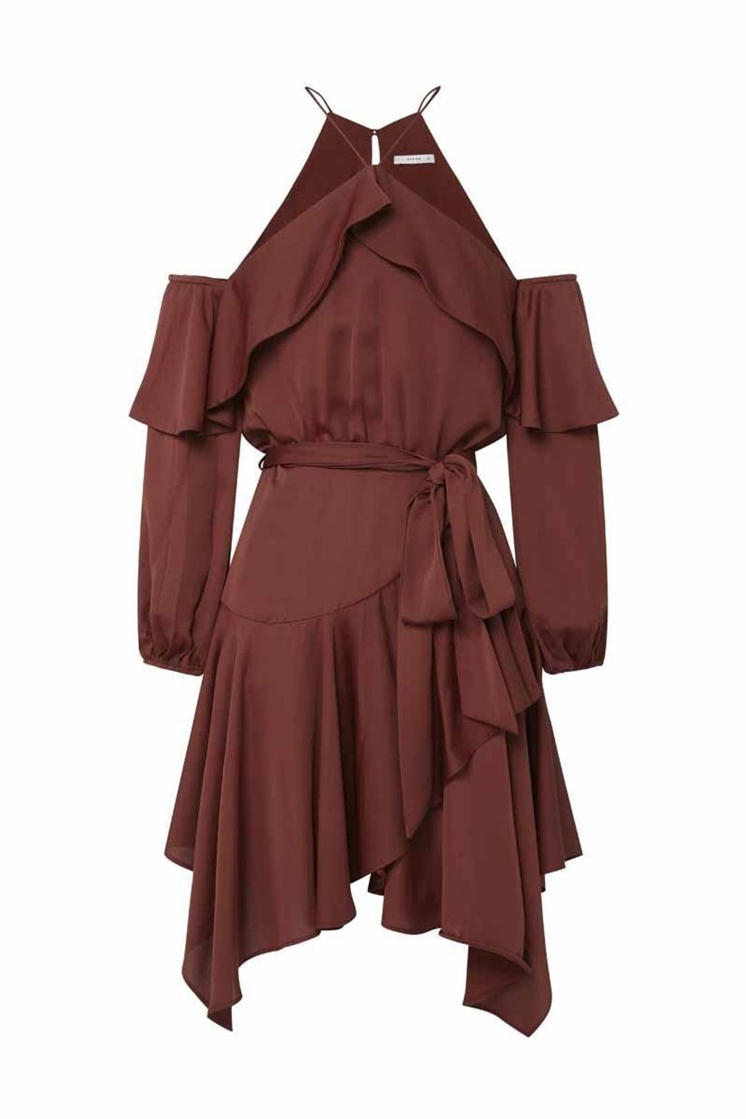 Sheike Diva Dress Brown Size 8 for rent on The Volte - main image