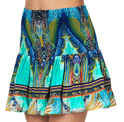 Camilia Short Shirred Skirt Reef Warrior Print Size 8 for rent on The Volte - image 3