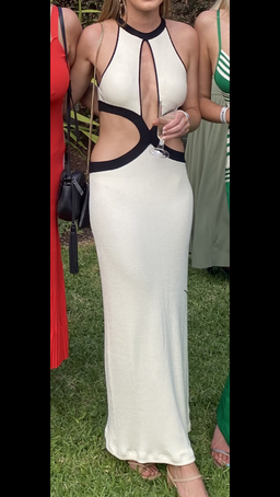 Auteur Bridgit Cut Out Dress Cream Size 8 for rent on The Volte - image 2