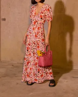 Ruby Aimee Silk Dress Floral Size 8 / S for rent on The Volte - image 1