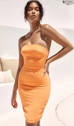 House of CB Rinah Midi Dress Orange Size 6 for rent on The Volte - image 3